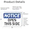 Signmission Open This Side, 5 in W x Rectangle, Vinyl Decal OS-2PACK-NS-D-35-L-17018 - alternate 2